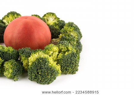broccoli tomato-背景/素材,食品及饮料-海洛创意(hellorf) - 站酷旗