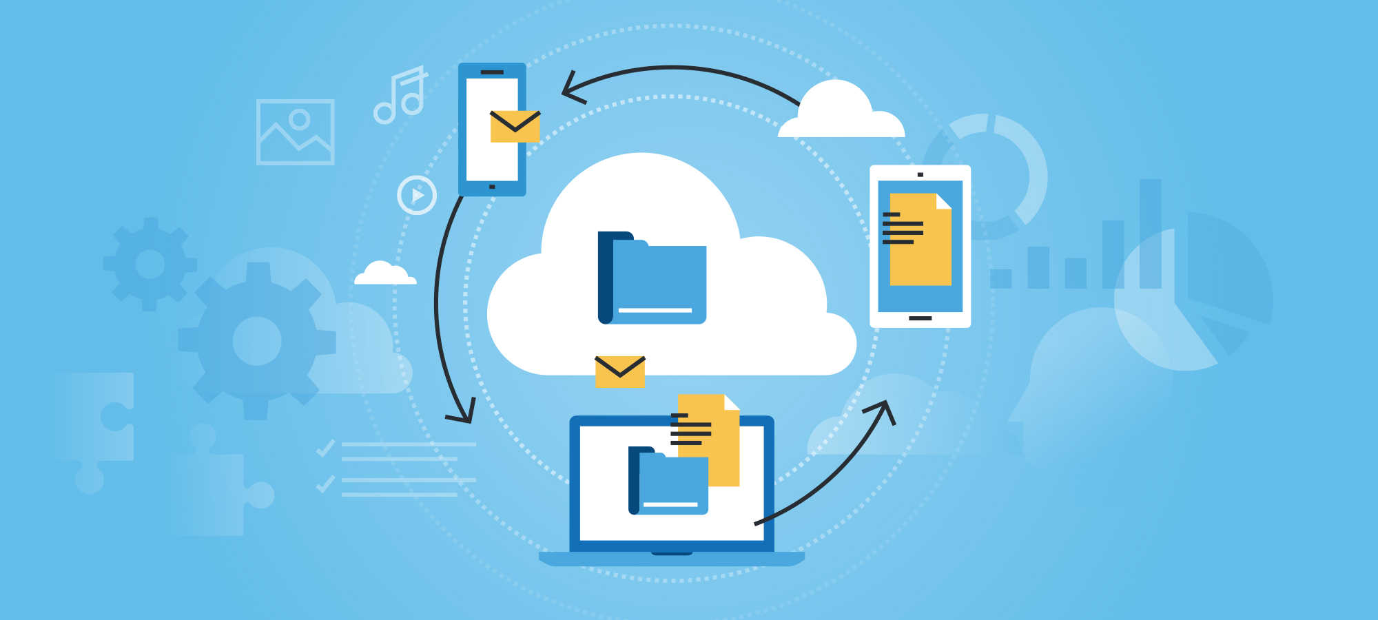 云存储矢量插画合集