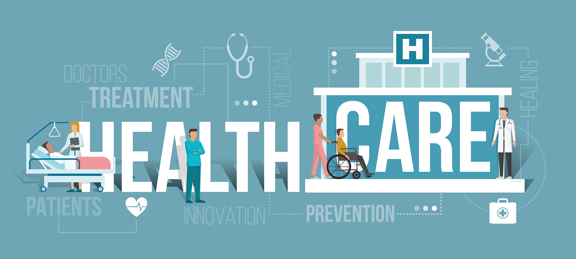 医疗健康概念插画