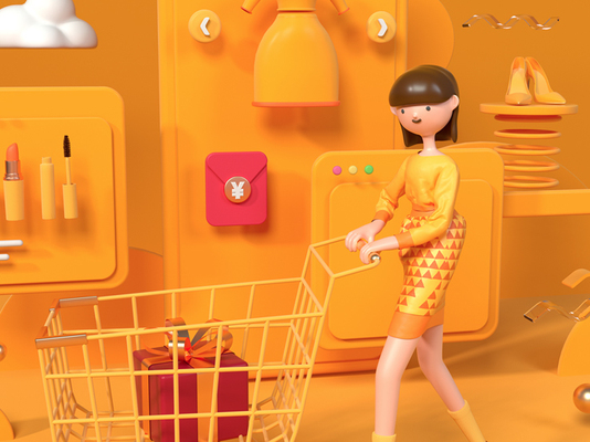 3D商场购物图片素材