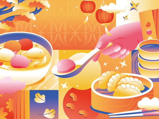 国风美食包装图片素材