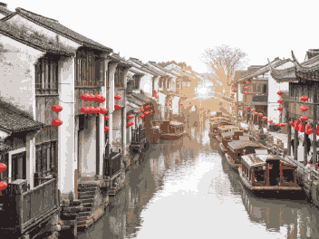 江南水乡图片素材