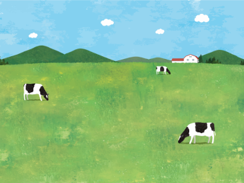 草原插画图片素材