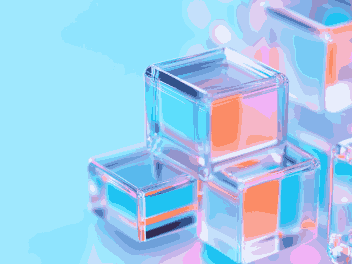 蓝色方块图片素材