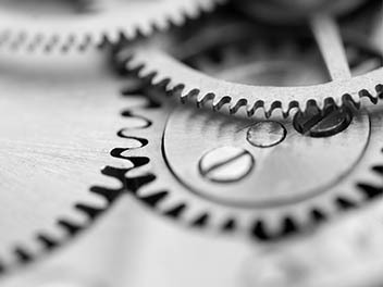 黑白齿轮图片素材