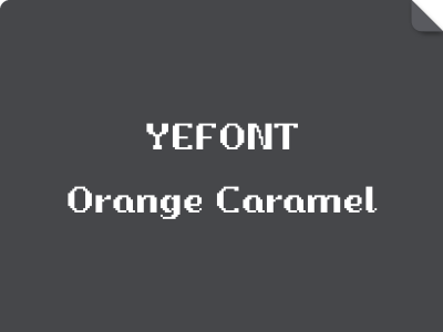 YEFONT Orange Caramel