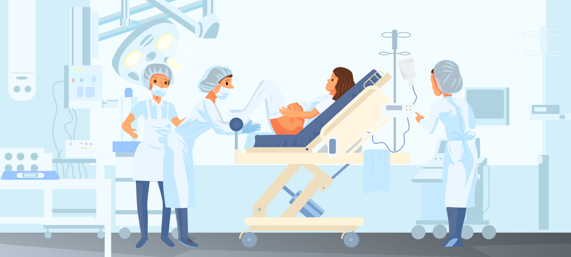 孕妇健康矢量插画合集