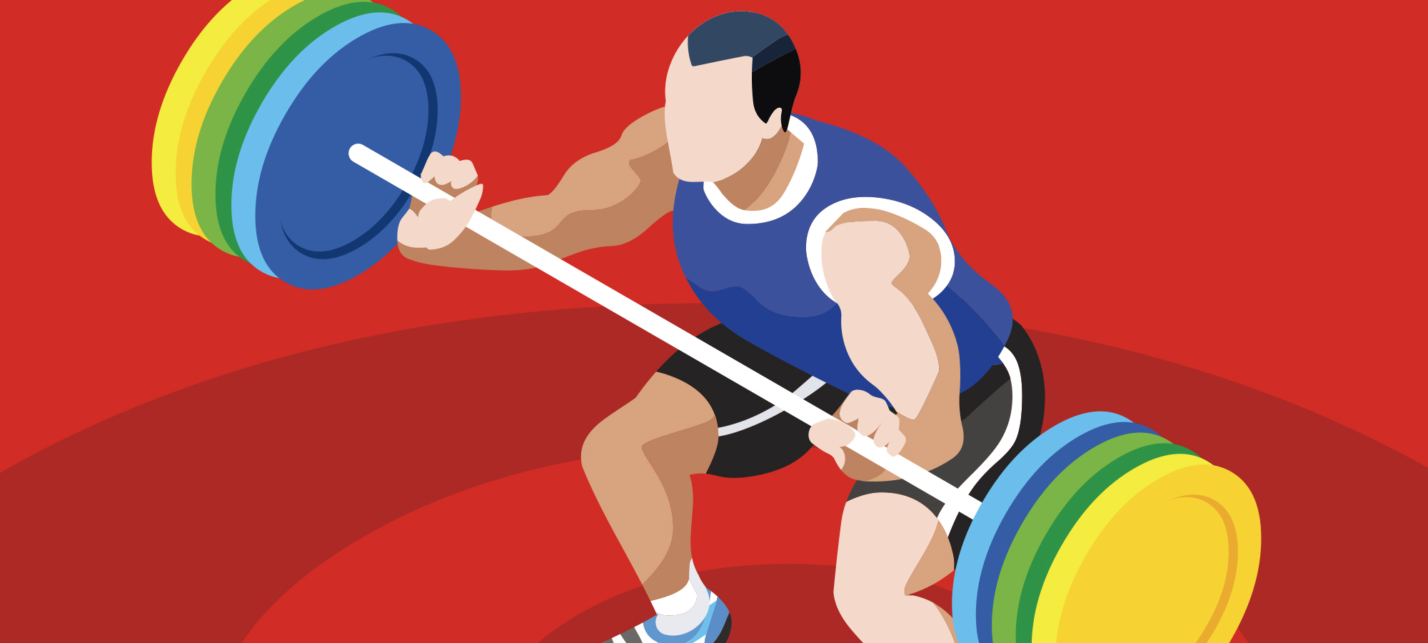 举重插画