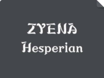 ZYENA Hesperian