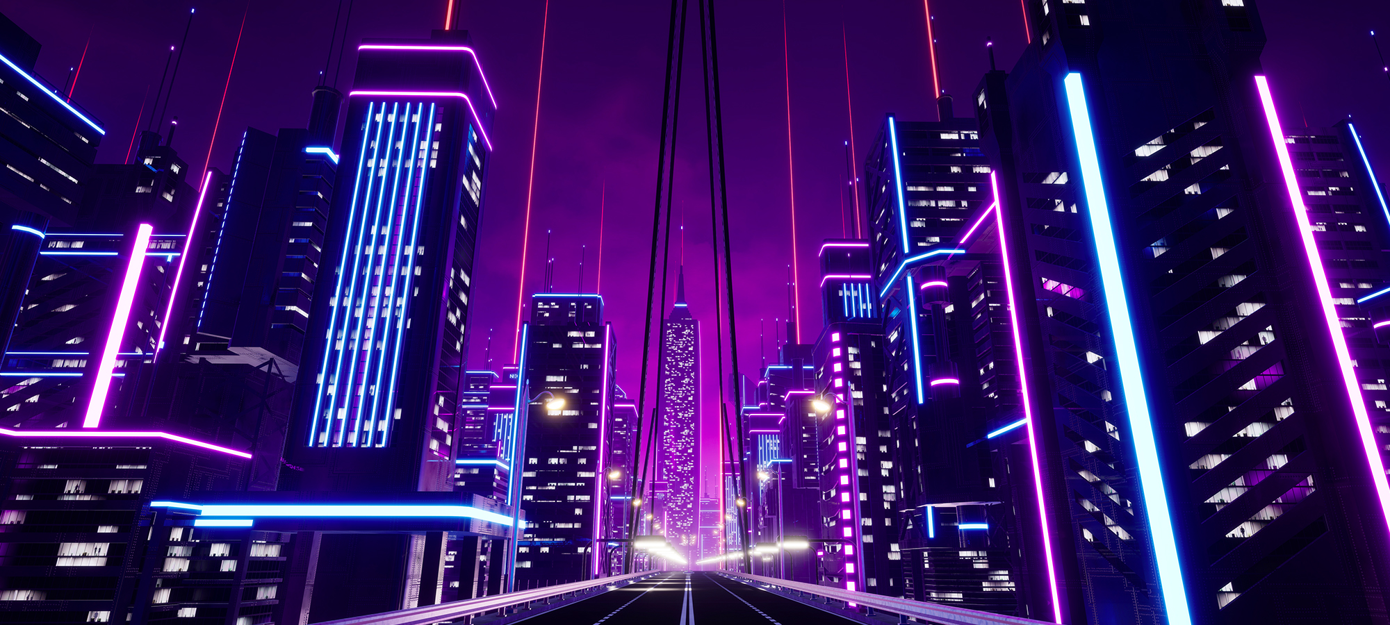 未来霓虹城市